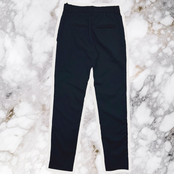Valentino Vintage Black Virgin Wool Blend Pleat Front Trousers Size 00 - Picture 6 of 11